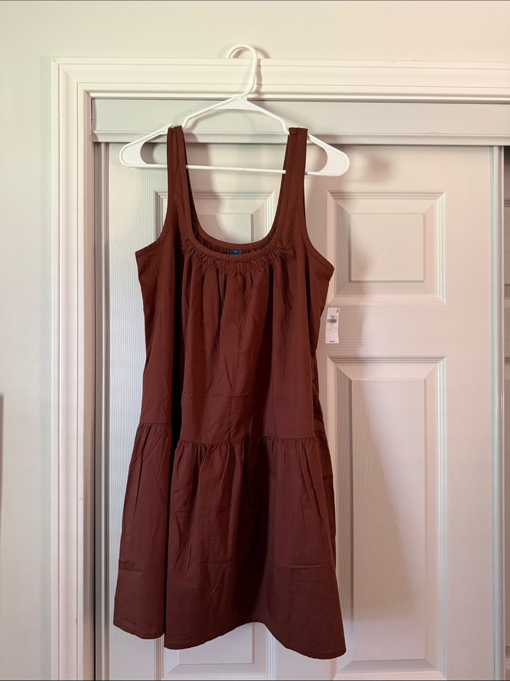 Women’s Brown Tiered Tank Dress